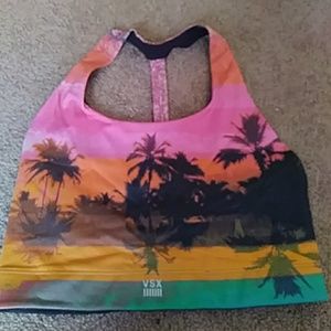 Vsx victoria secret palm tree sports bra s